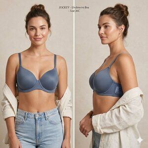NEW Jockey Blue Underwire Bra Blue Size 36C
